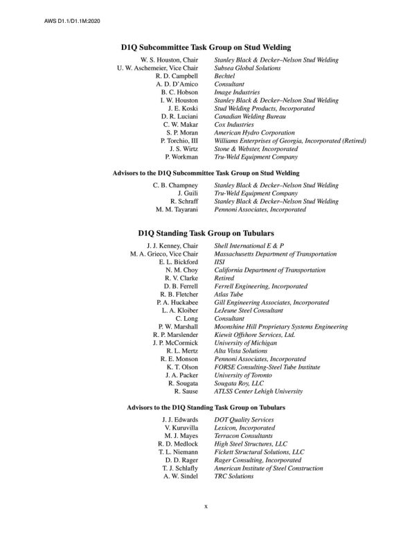 AWS D1.1/D1.1M:2020 - Structural Welding Code - Steel